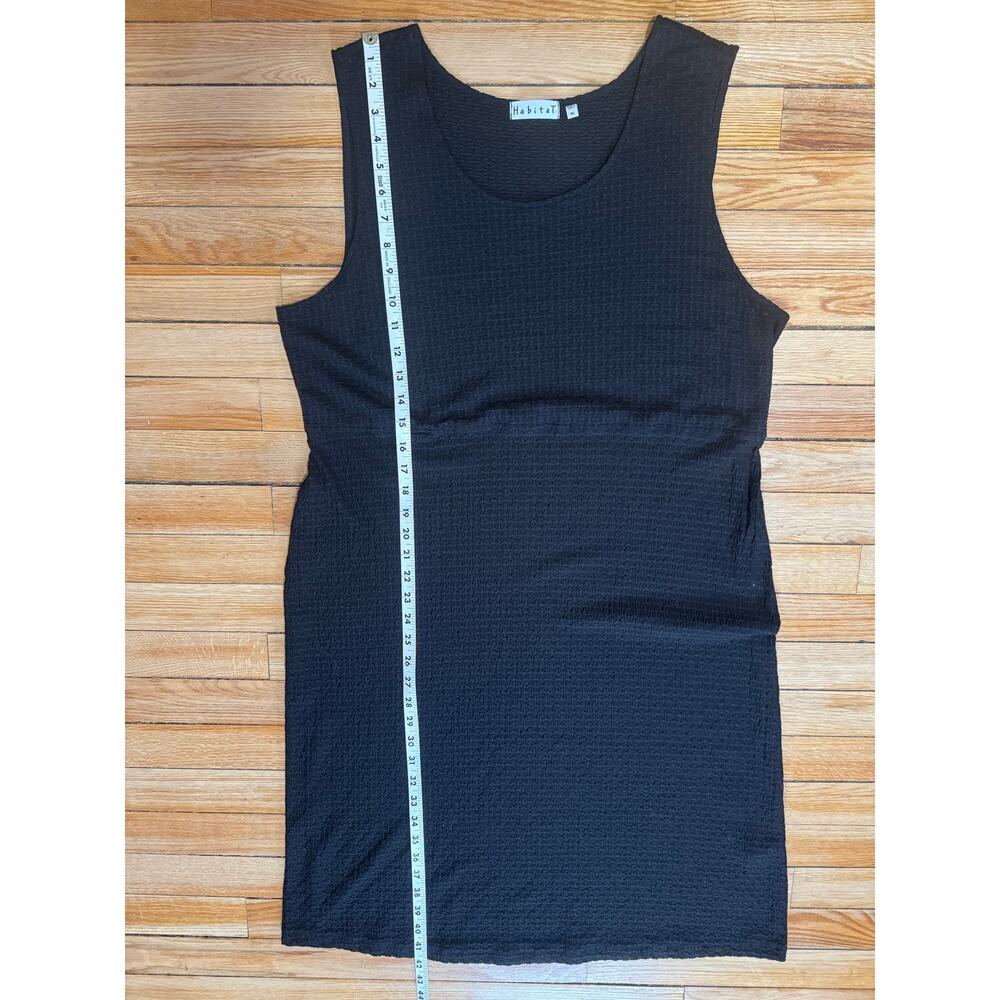 Habitat | Sleeveless Black Waffle Jersey Tank Dress | Size XL - Picture 11 of 11